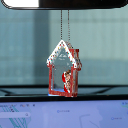 Personalised Christmas Family Ornament – Custom 2 Photos & 2 Names & 1 Text Christmas Gift for Family | Jessemade