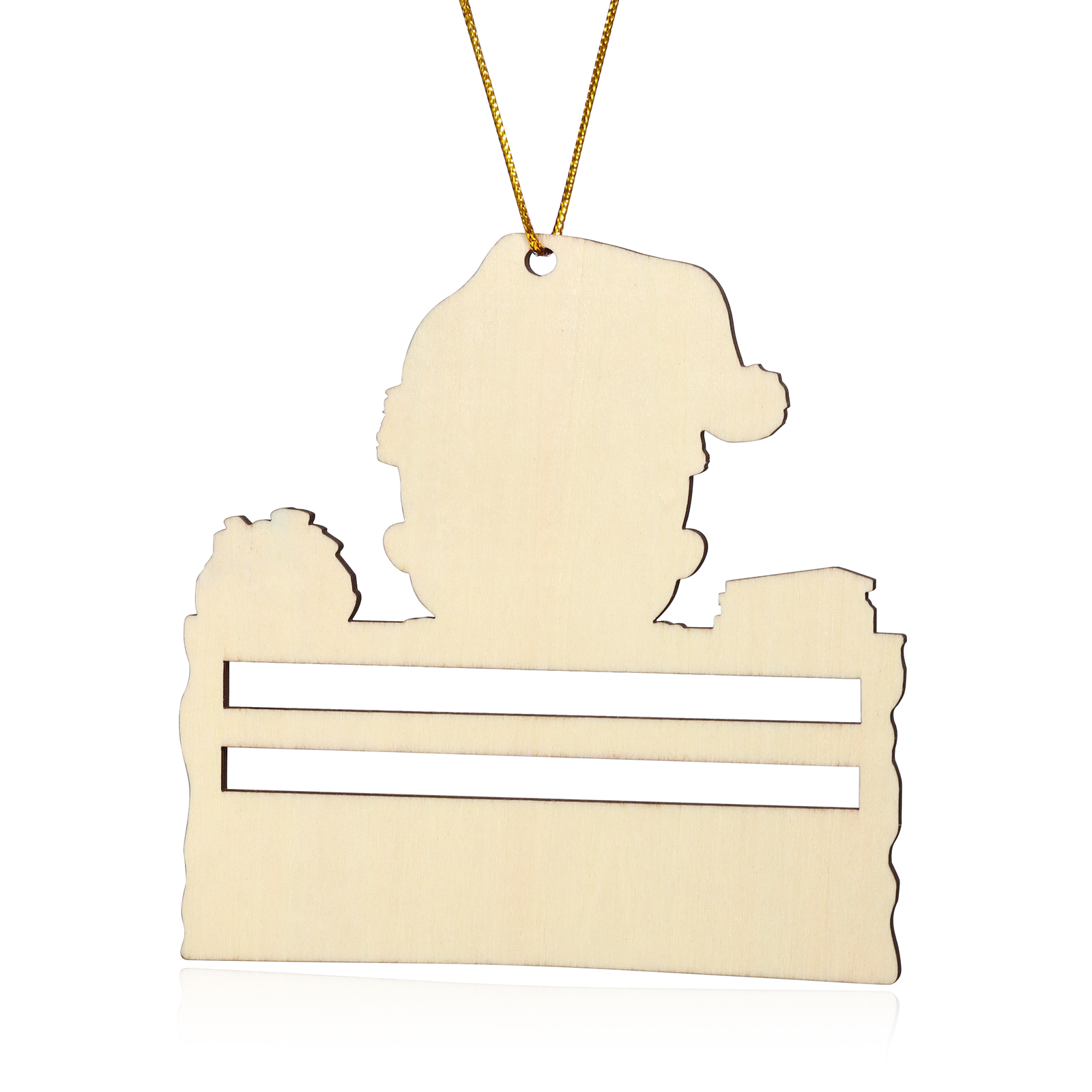 Decorazione Natalizia Personalizzata in Legno - Portafoglio di Personalizzare 1 Nomi e 1 Testo, Porta soldi Baby con Design Festivo, Regalo di Natale per Bambino | Jessemade