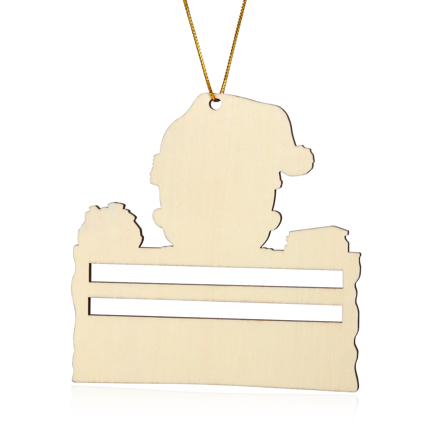 Decorazione Natalizia Personalizzata in Legno - Portafoglio di Personalizzare 1 Nomi e 1 Testo, Porta soldi Baby con Design Festivo, Regalo di Natale per Bambino | Jessemade