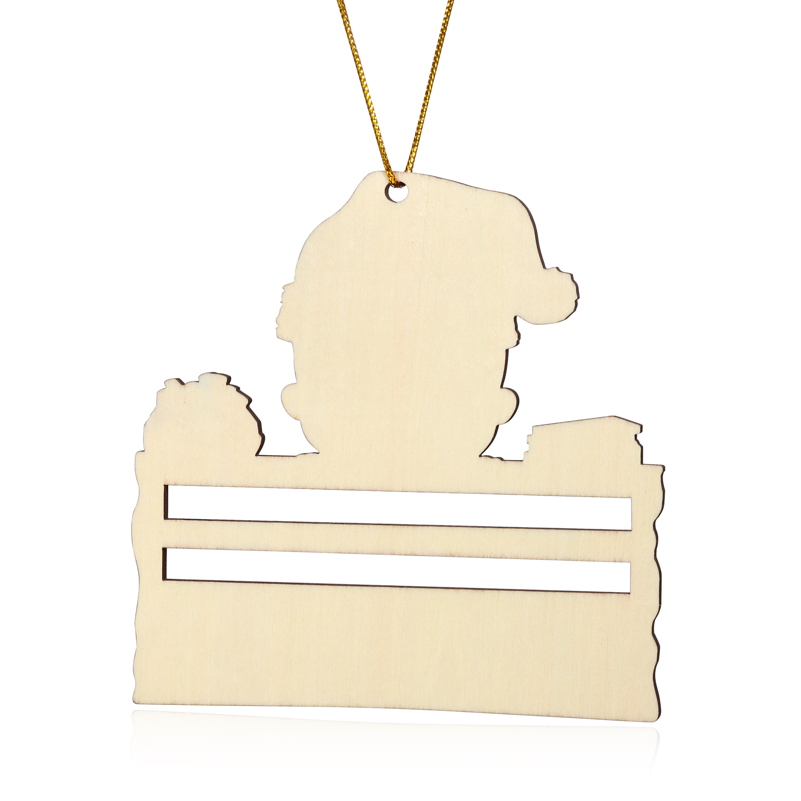 Decorazione Natalizia Personalizzata in Legno - Portafoglio di Personalizzare 1 Nomi e 1 Testo, Porta soldi Baby con Design Festivo, Regalo di Natale per Bambino | Jessemade