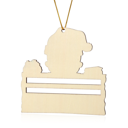 Decorazione Natalizia Personalizzata in Legno - Portafoglio di Personalizzare 1 Nomi e 1 Testo, Porta soldi Baby con Design Festivo, Regalo di Natale per Bambino | Jessemade