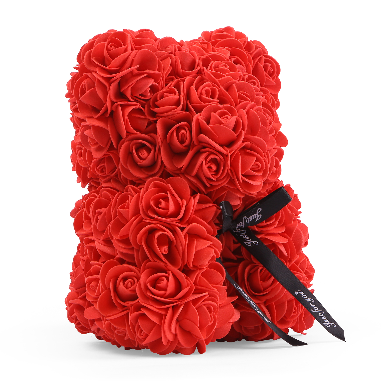 Orso di Rose Romantico - Decorazione per Coppie - Disponibile in Rosso e Rosa - Regalo di San Valentino per Lei | Jessemade