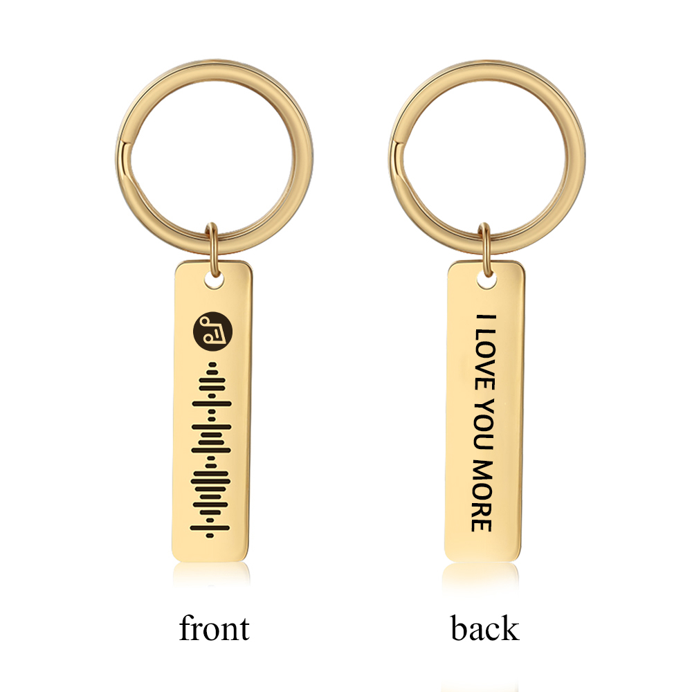 Portachiavi Spotify Code Personalizzabile con Testo e Musica – Regalo