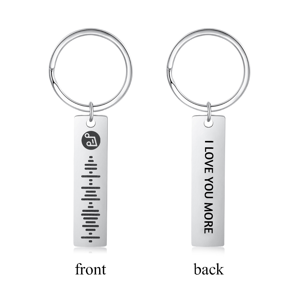 Portachiavi Spotify Code Personalizzabile con Testo e Musica – Regalo di San Valentino per Lei/Lui | Jessemade