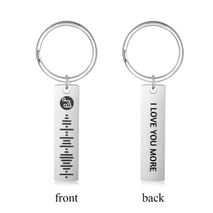 Portachiavi Spotify Code Personalizzabile con Testo e Musica – Regalo di San Valentino per Lei/Lui | Jessemade