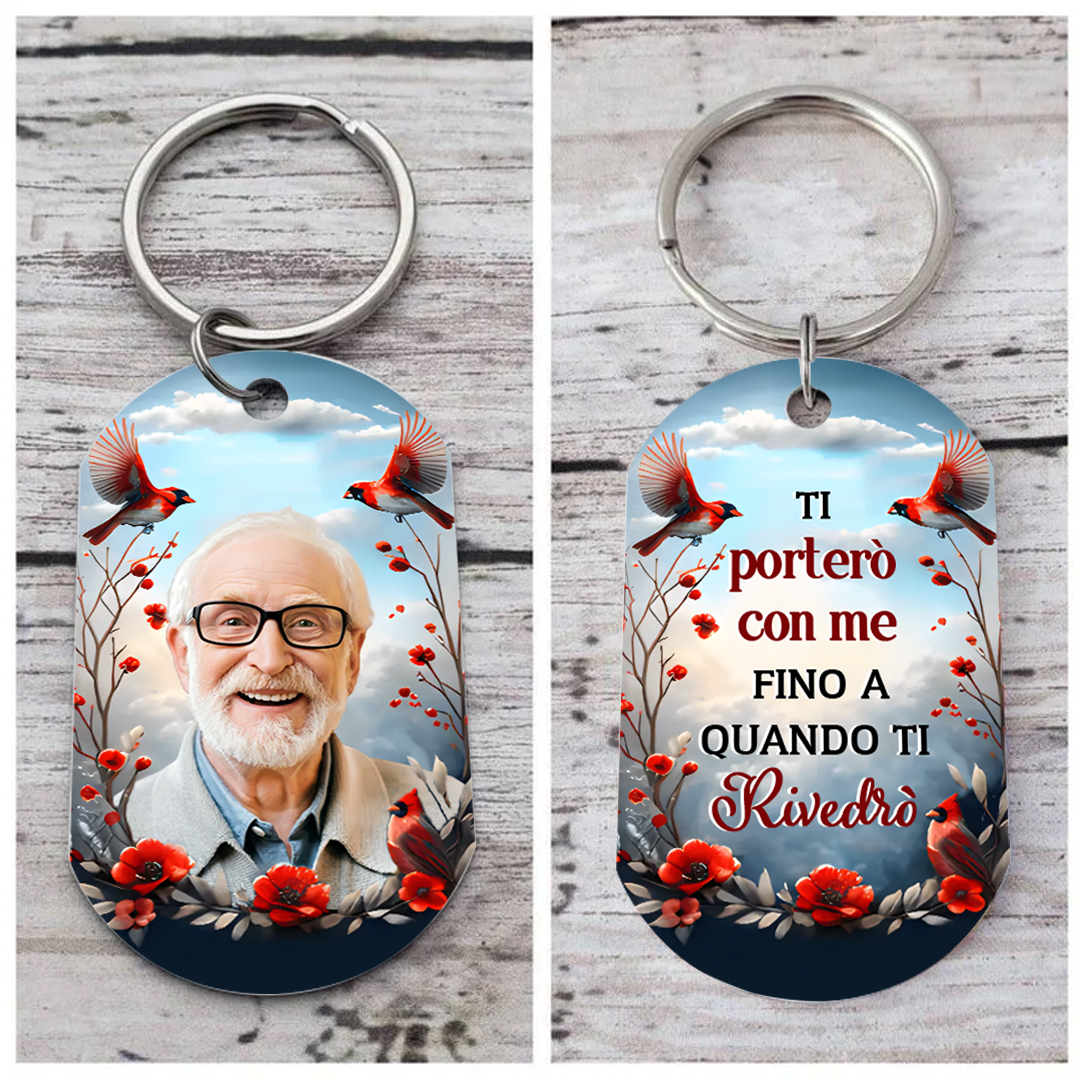 Portachiavi Commemorativo in Acciaio inossidabile Personalizzato con Foto | Jessemade