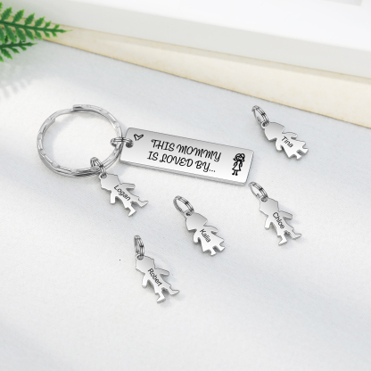 Portachiavi Donna Personalizzato – Incisione Sesso & Nome | Regalo Speciale per Mamma e Nonna | Jessemade