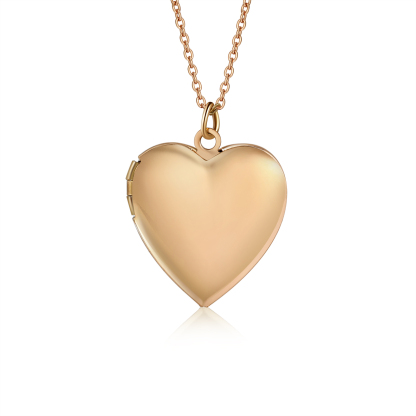 Collana cuore personalizzata con 2 foto e 1 fiore di nascita e 1 nome regalo per coppia