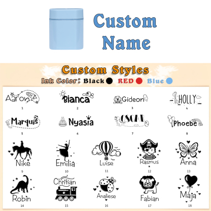 Timbro con nome personalizzato ragazzo regalo per studente scuola insegnante su libro/vestito