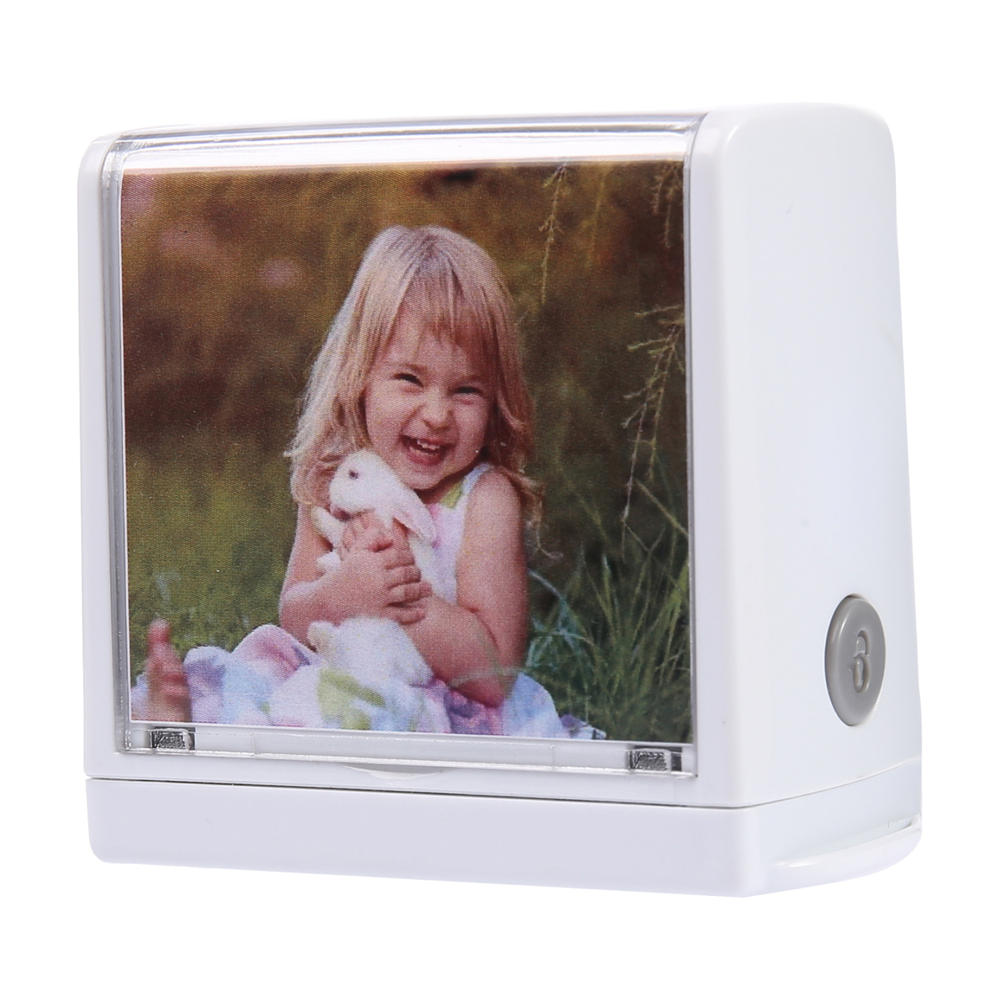 Timbro con nome e foto personalizzato regalo per studente scuola su libro/vestito