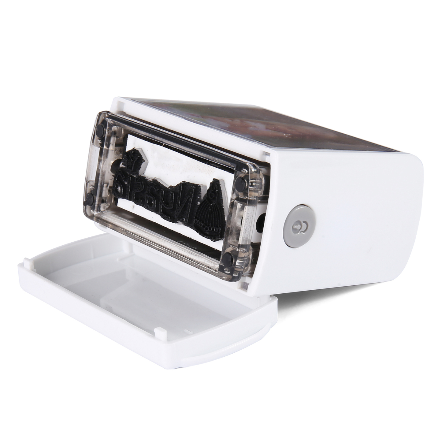 Timbro con nome e foto personalizzato regalo per studente scuola su libro/vestito