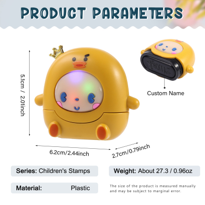 Timbro con nome personalizzato carino regalo per studente scuola insegnante su libro/vestito