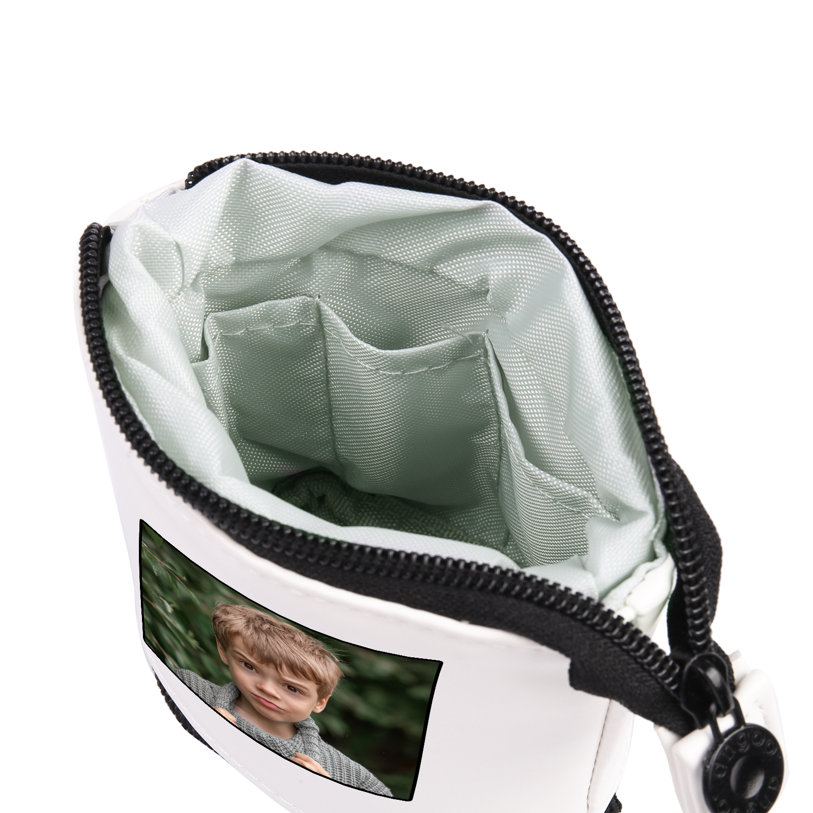 Astuccio per matite acrobaleno personalizzato con 1 nome e 1 foto per scuola elementare bambini