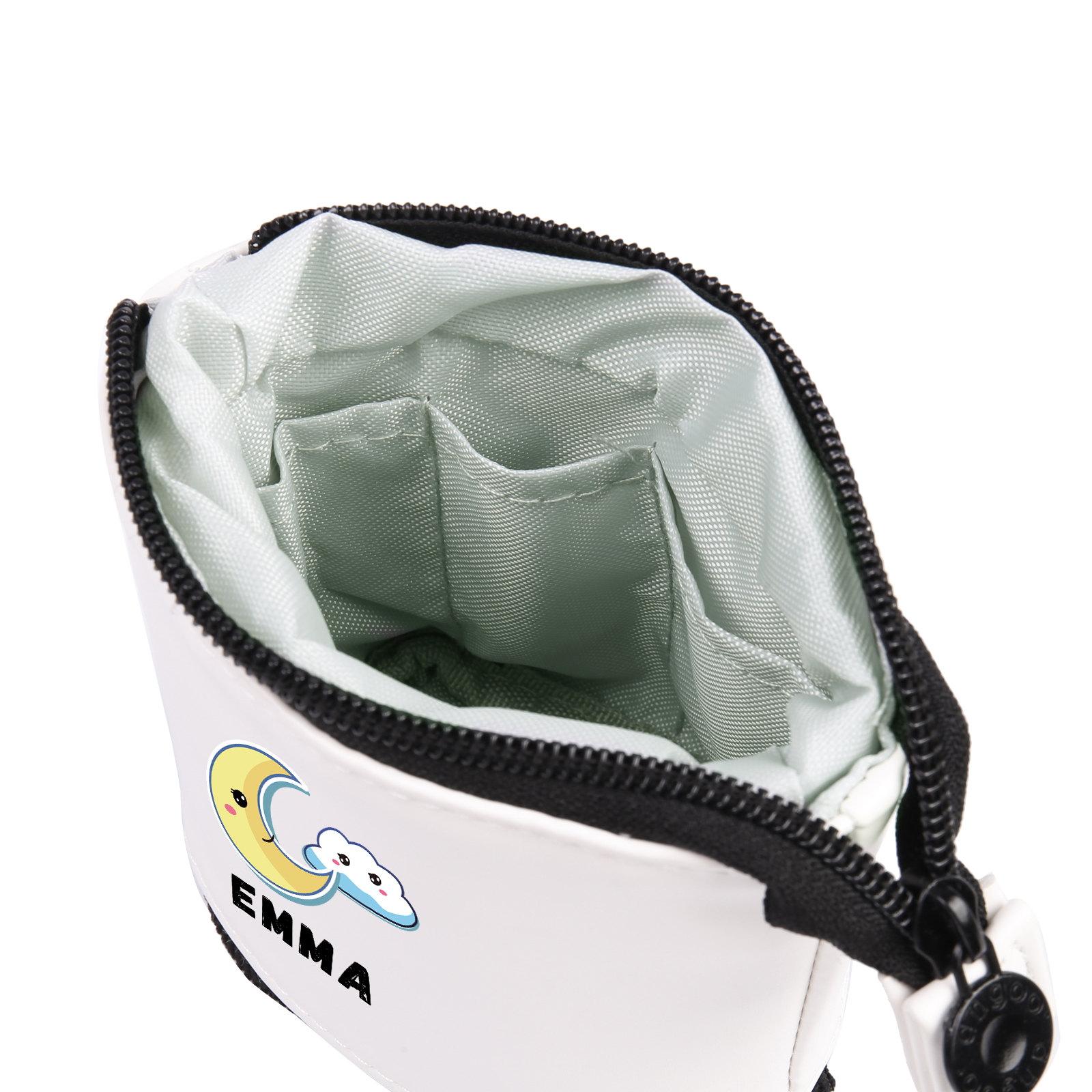 Astuccio per matite luna e nuvola personalizzato con 1 nome regalo per scuola elementare bambini