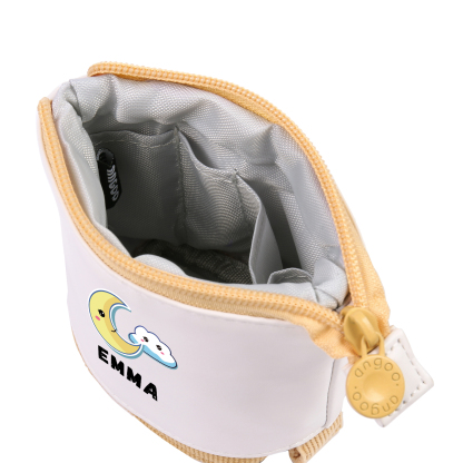 Astuccio per matite luna e nuvola personalizzato con 1 nome regalo per scuola elementare bambini