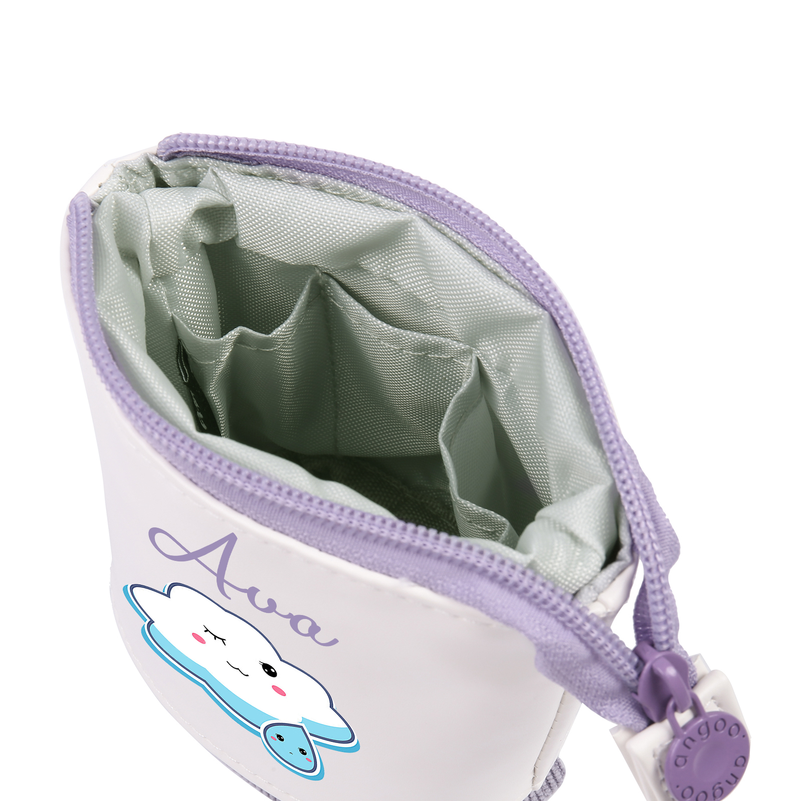 Astuccio per matite nuvola carina personalizzato con 1 nome regalo per scuola elementare bambini