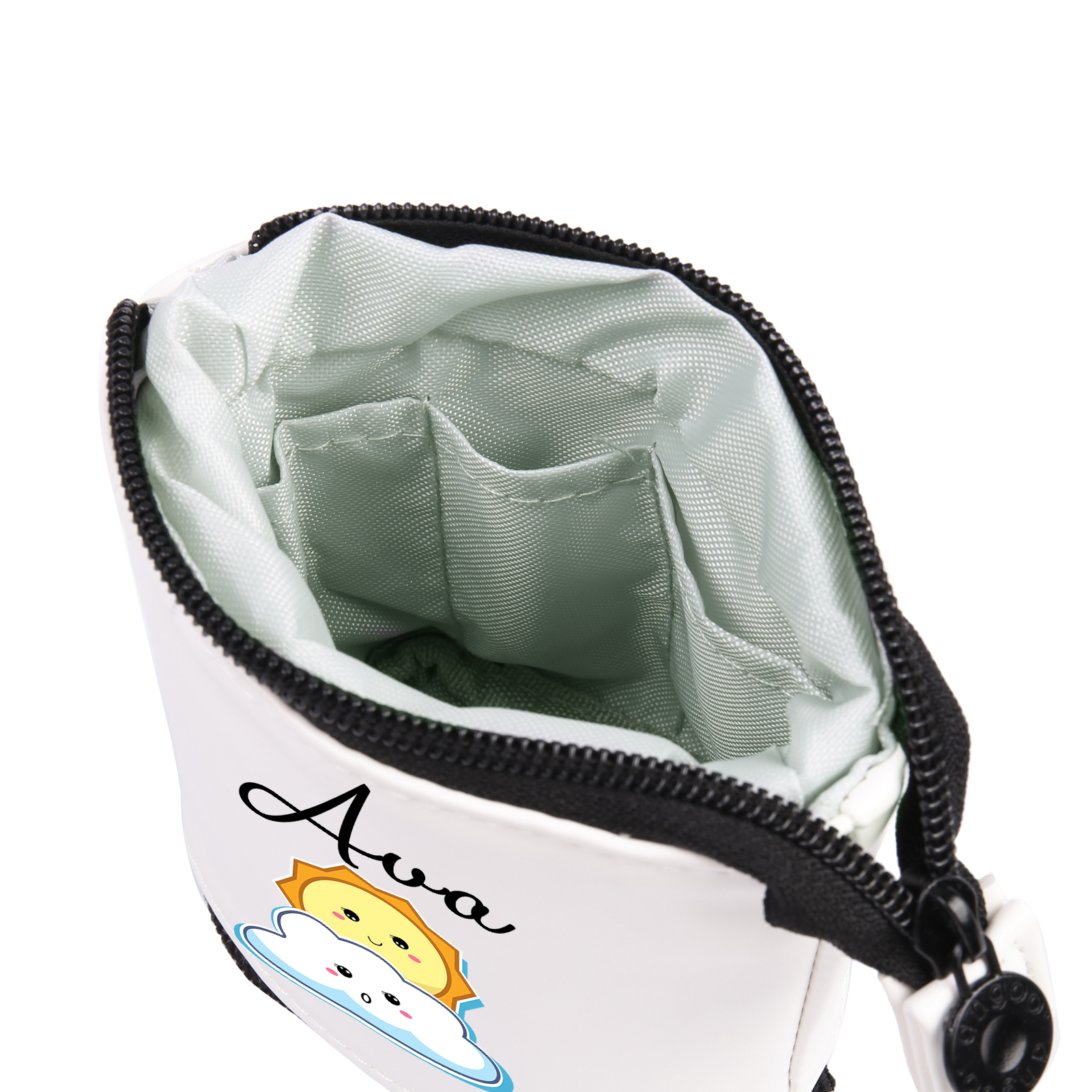 Astuccio per matite sole e nuvola carina personalizzato con 1 nome regalo per scuola elementare bambini