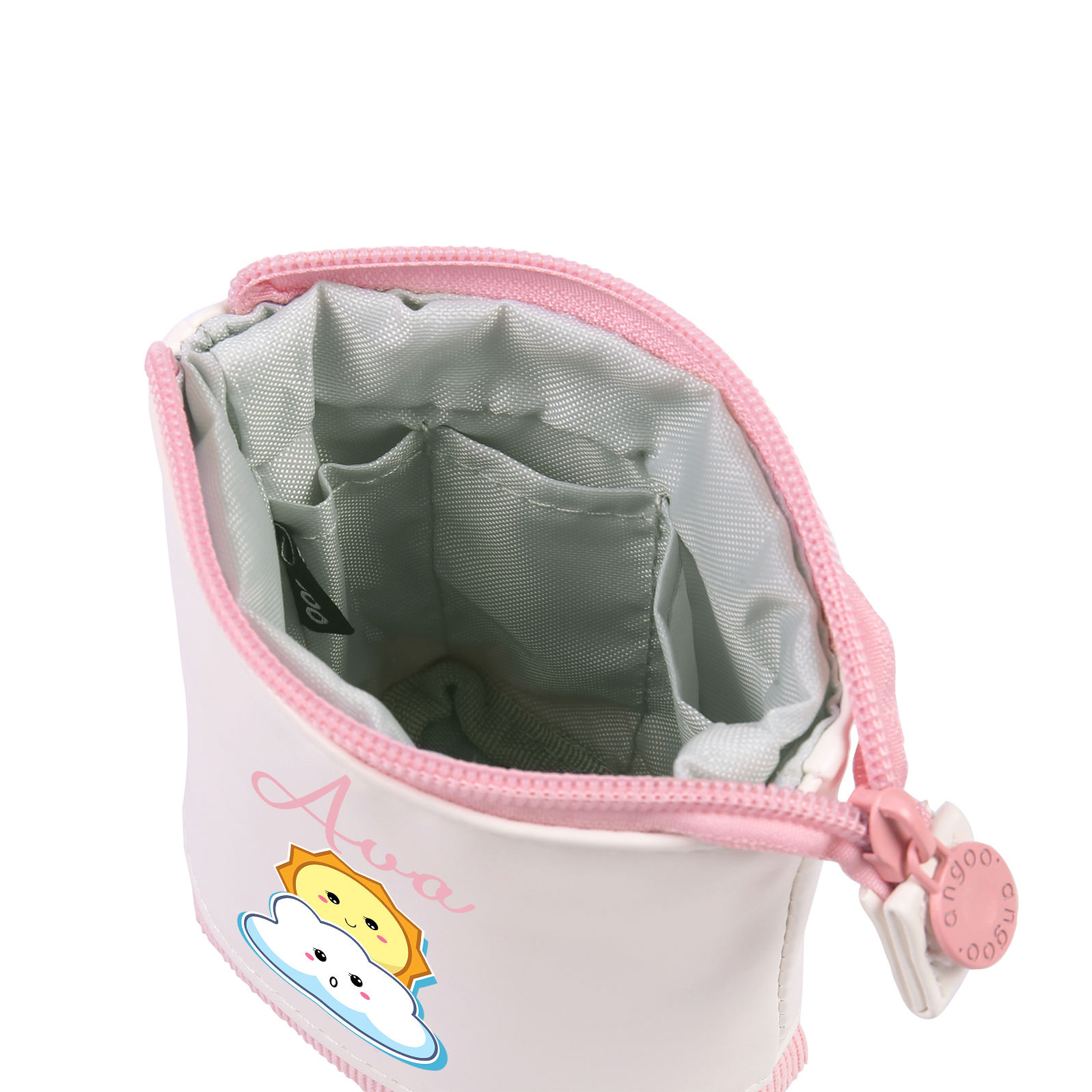 Astuccio per matite sole e nuvola carina personalizzato con 1 nome regalo per scuola elementare bambini