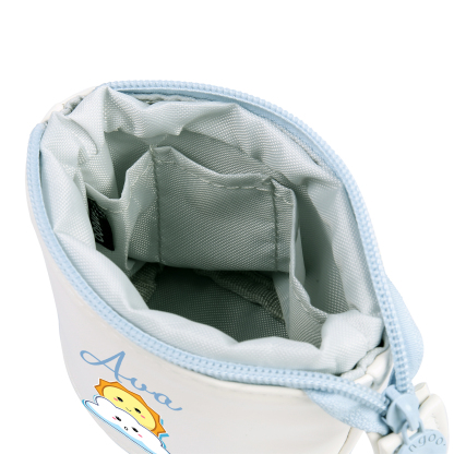 Astuccio per matite sole e nuvola carina personalizzato con 1 nome regalo per scuola elementare bambini