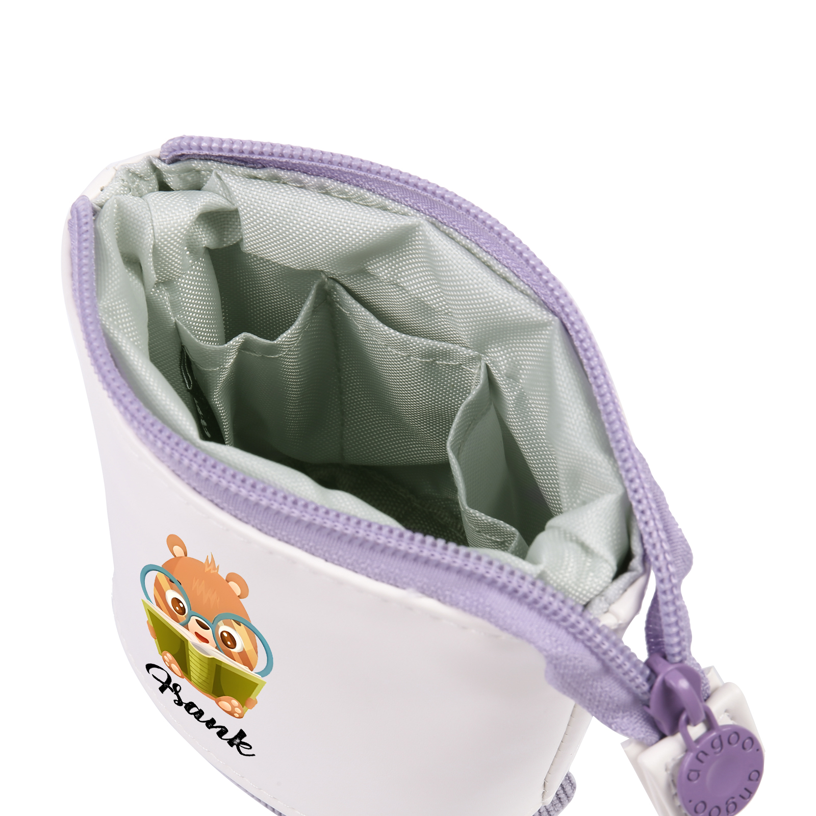 Astuccio per matite personalizzato con 1 nome e 1 animale regalo per scuola elementare bambini