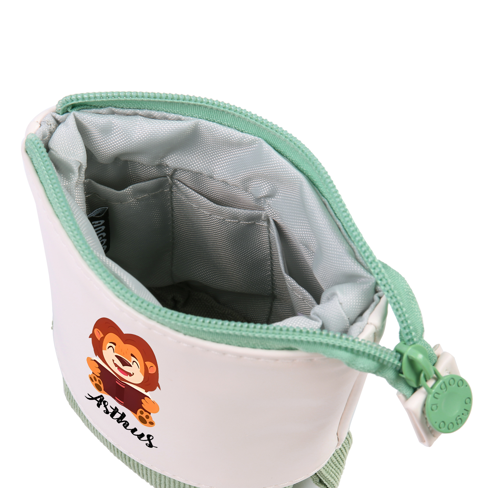 Astuccio per matite personalizzato con 1 nome e 1 animale regalo per scuola elementare bambini