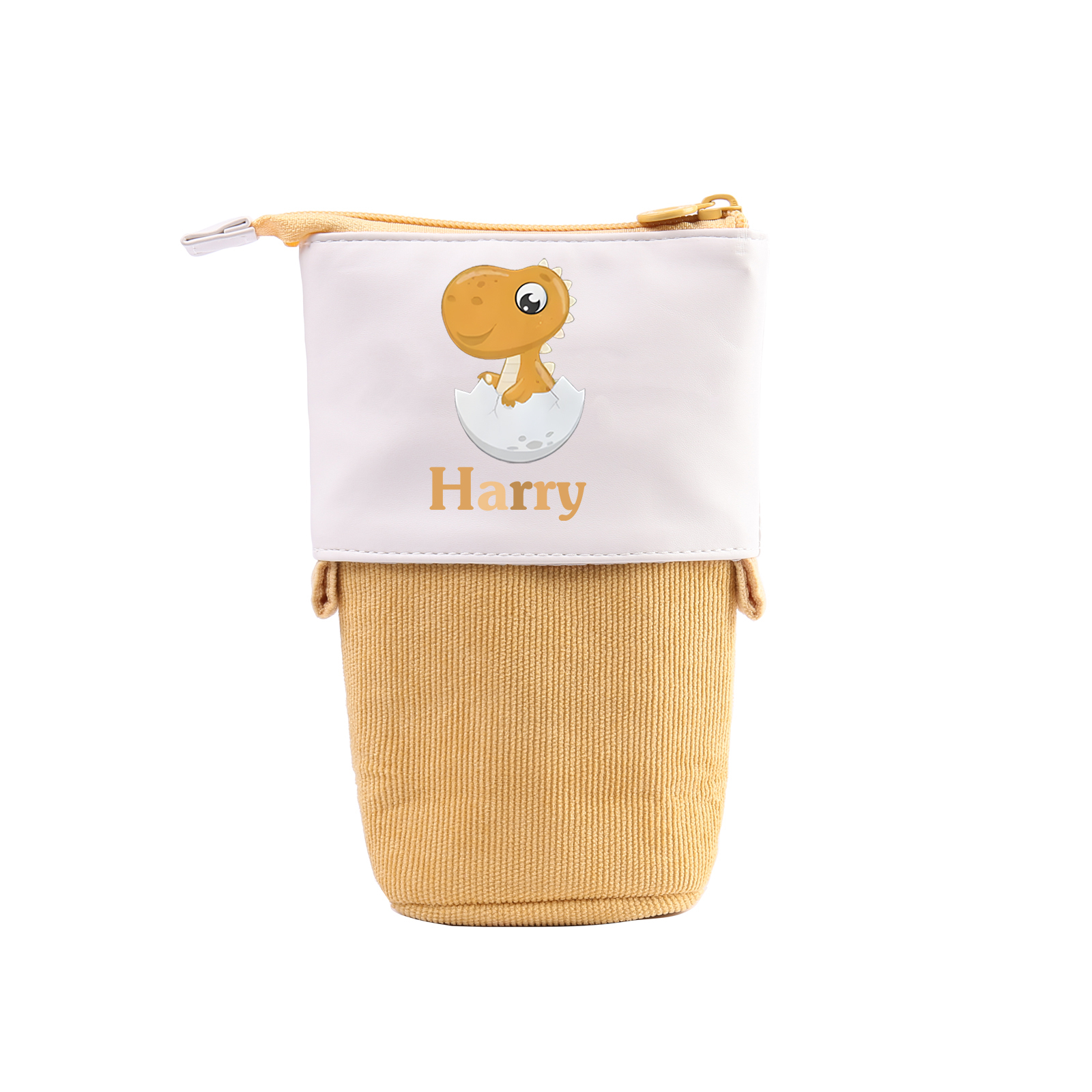 Astuccio per matite personalizzato con 1 nome e 1 bimbo dinosauro regalo per scuola elementare bambini