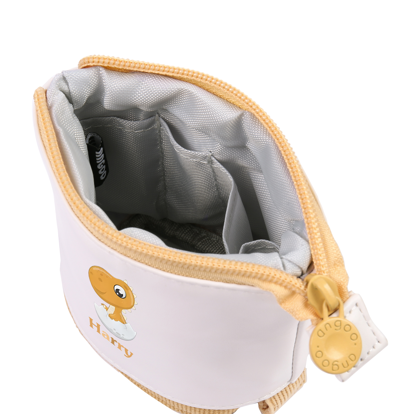 Astuccio per matite personalizzato con 1 nome e 1 bimbo dinosauro regalo per scuola elementare bambini