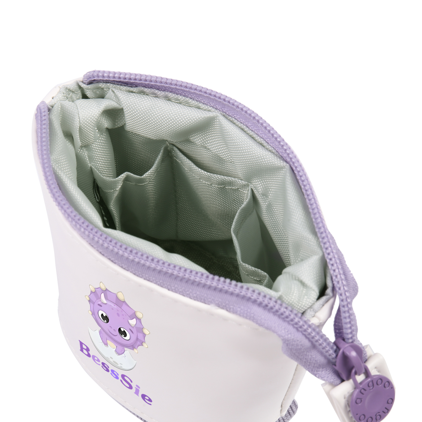 Astuccio per matite personalizzato con 1 nome e 1 bimbo dinosauro regalo per scuola elementare bambini