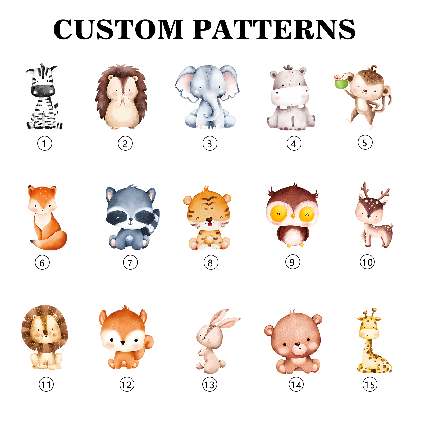 Astuccio per matite personalizzato con 1 nome e 1 animale regalo per scuola elementare bambini