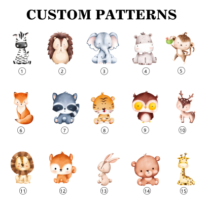 Astuccio per matite personalizzato con 1 nome e 1 animale regalo per scuola elementare bambini