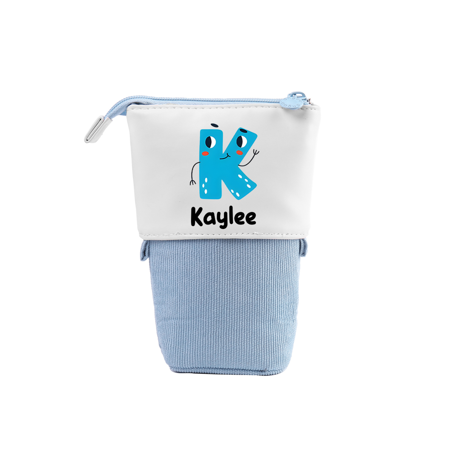 Astuccio per matite personalizzato con 1 nome e 1 lettera regalo per scuola elementare bambini