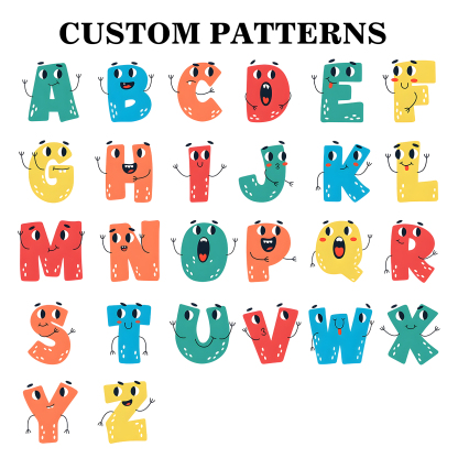 Astuccio per matite personalizzato con 1 nome e 1 lettera regalo per scuola elementare bambini