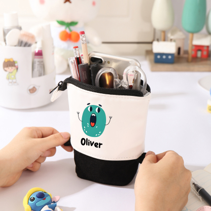 Astuccio per matite personalizzato con 1 nome e 1 lettera regalo per scuola elementare bambini