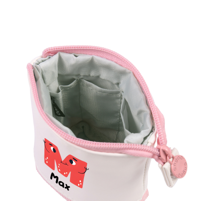 Astuccio per matite personalizzato con 1 nome e 1 lettera regalo per scuola elementare bambini