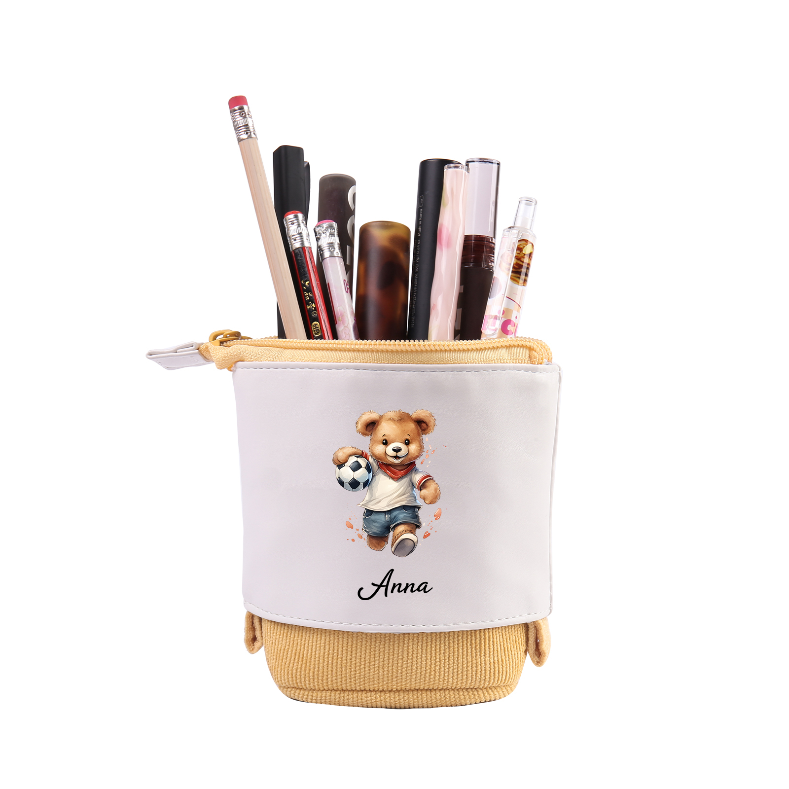 Astuccio per matite animale personalizzato con 1 nome e 1 animale regalo per scuola elementare bambini
