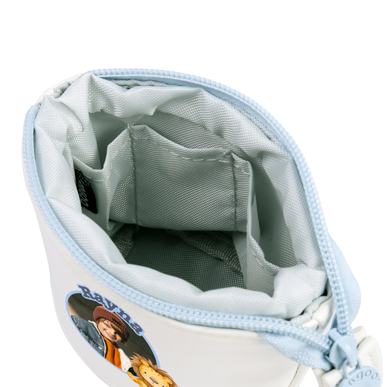 Astuccio per matite animale personalizzato con 1 nome e 1 foto e 1 animale per scuola elementare bambini