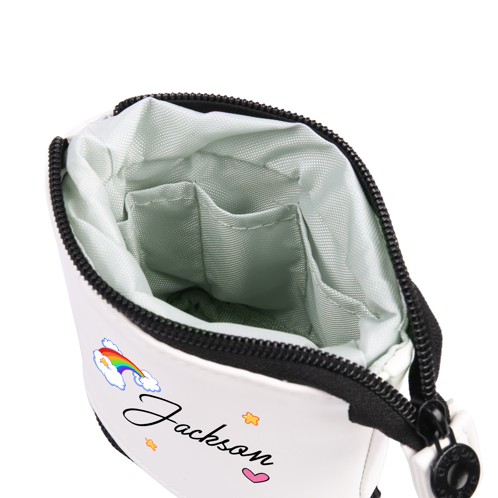 Astuccio per matite acrobaleno personalizzato con 1 nome per scuola elementare bambini