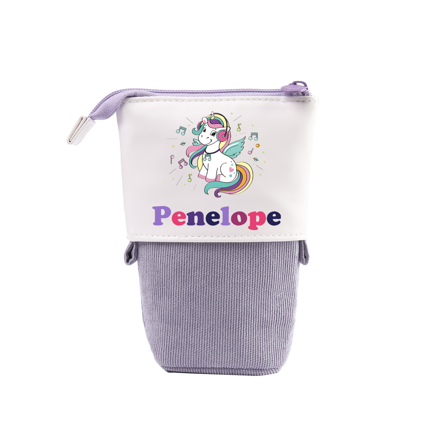 Astuccio per matite personalizzato con 1 nome e 1 immagine per scuola elementare bambini