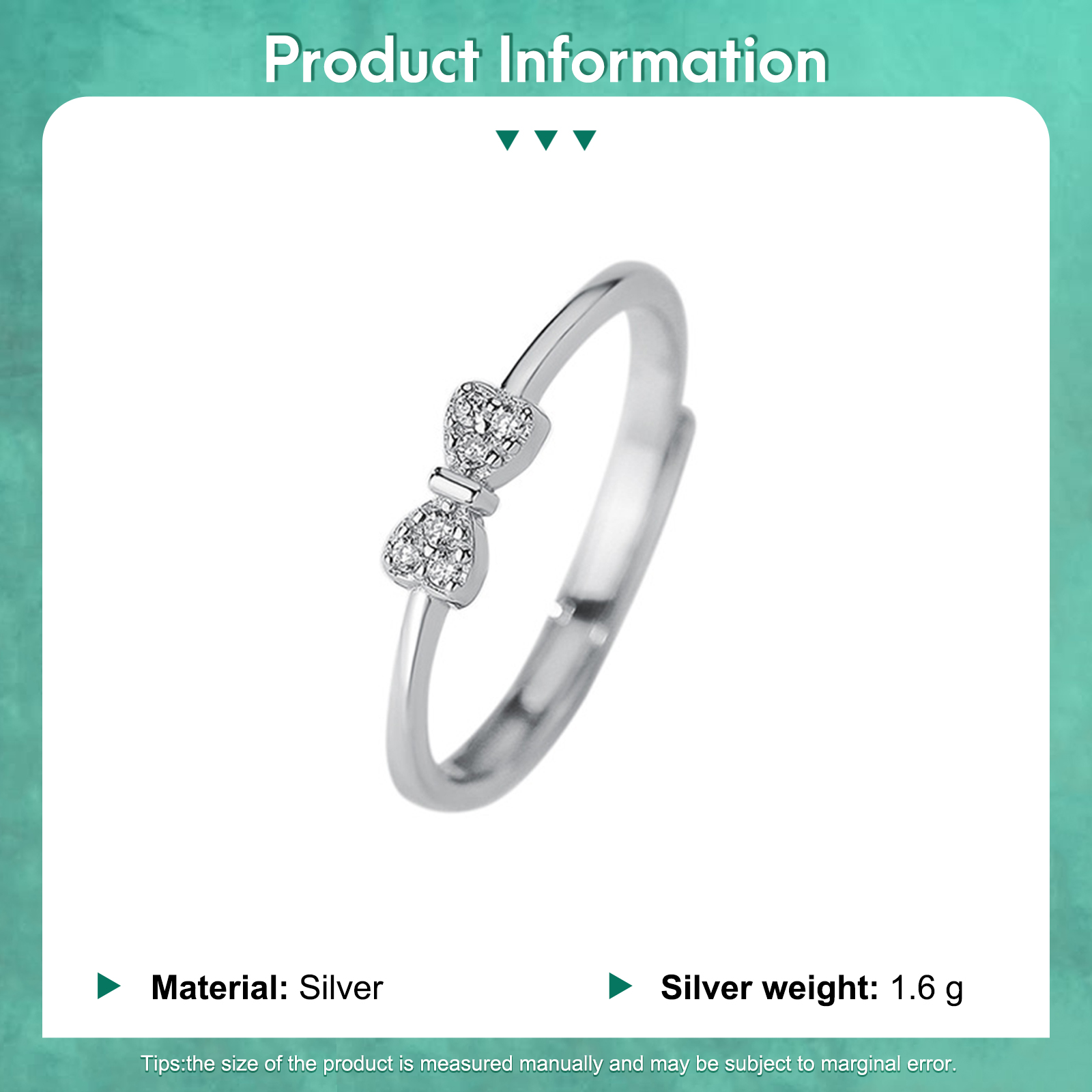 Anello Aperto in Argento 925 con Fiocco – Regalo Elegante per Donna