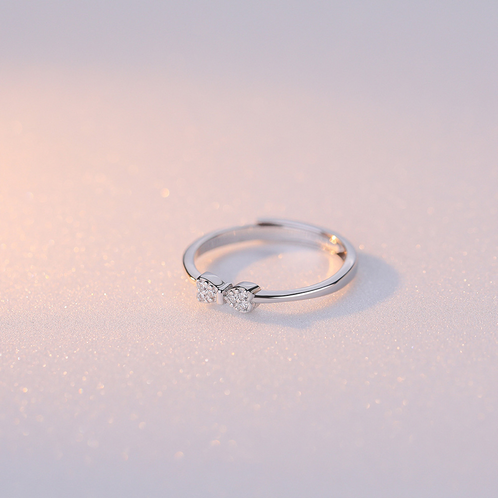 Anello Aperto in Argento 925 con Fiocco – Regalo Elegante per Donna