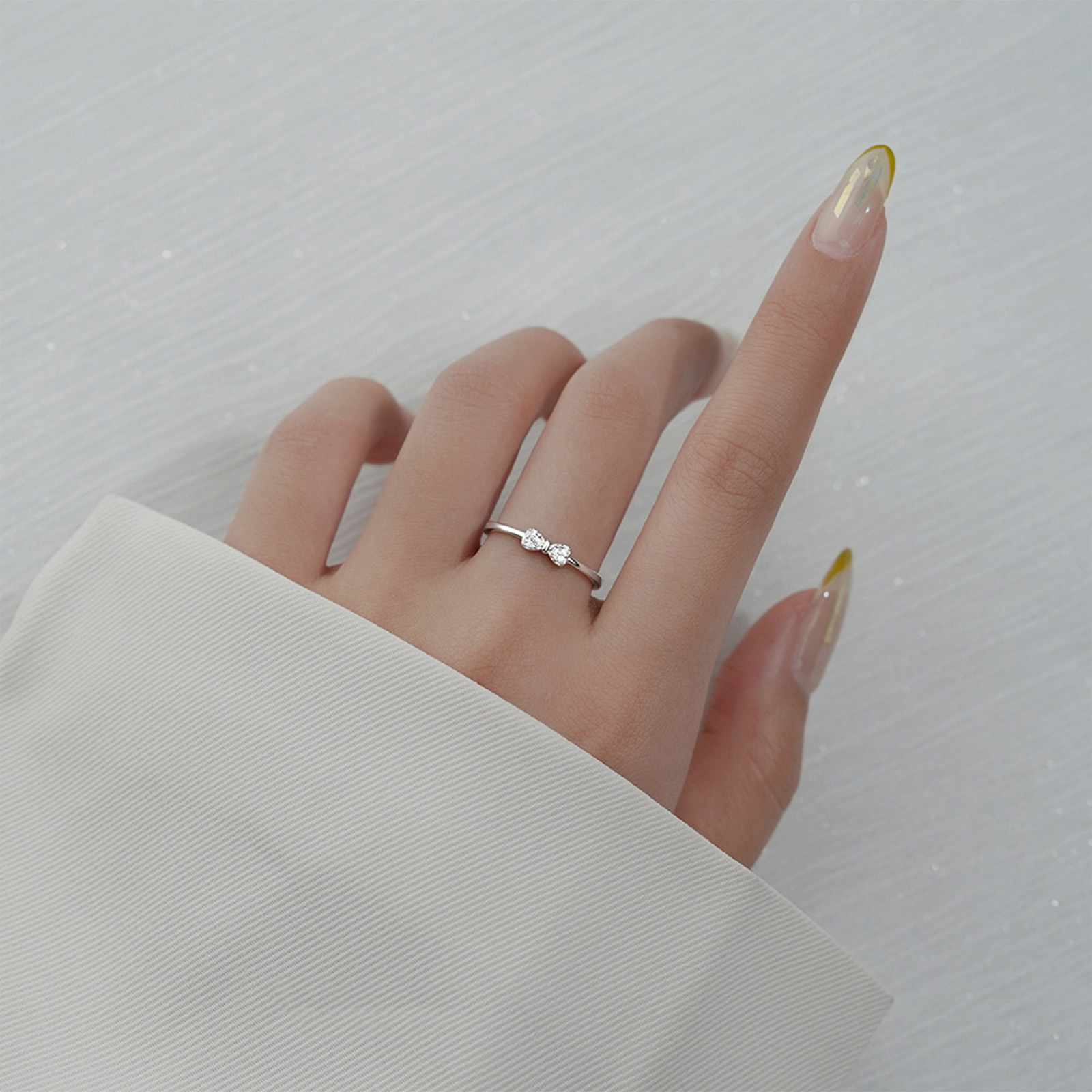 Anello Aperto in Argento 925 con Fiocco – Regalo Elegante per Donna