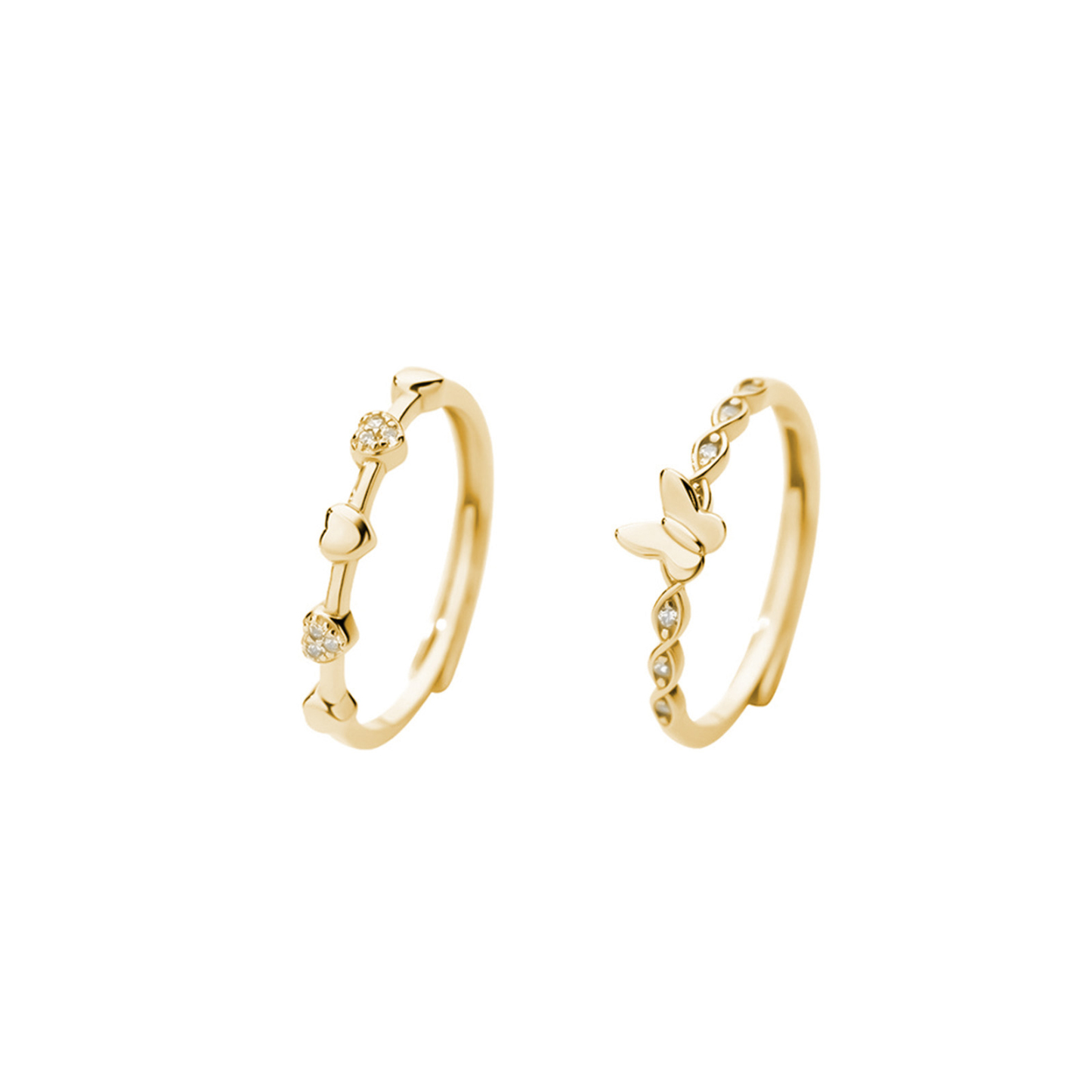 Anello Aperto con Farfalla in Argento 925 – Eleganza e Raffinatezza Femminile