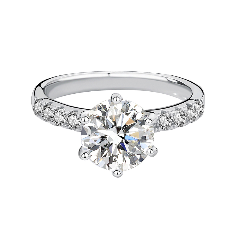 Anello in argento 925 con diamante