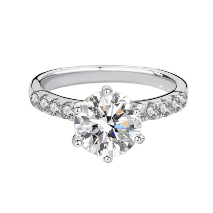 Anello in argento 925 con diamante