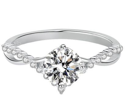 Anello Aperto in Argento 925 con Fiocco Regalo Elegante per Donna