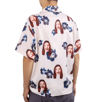 Camicia Hawaii con 1 foto personalizzato regalo speciale