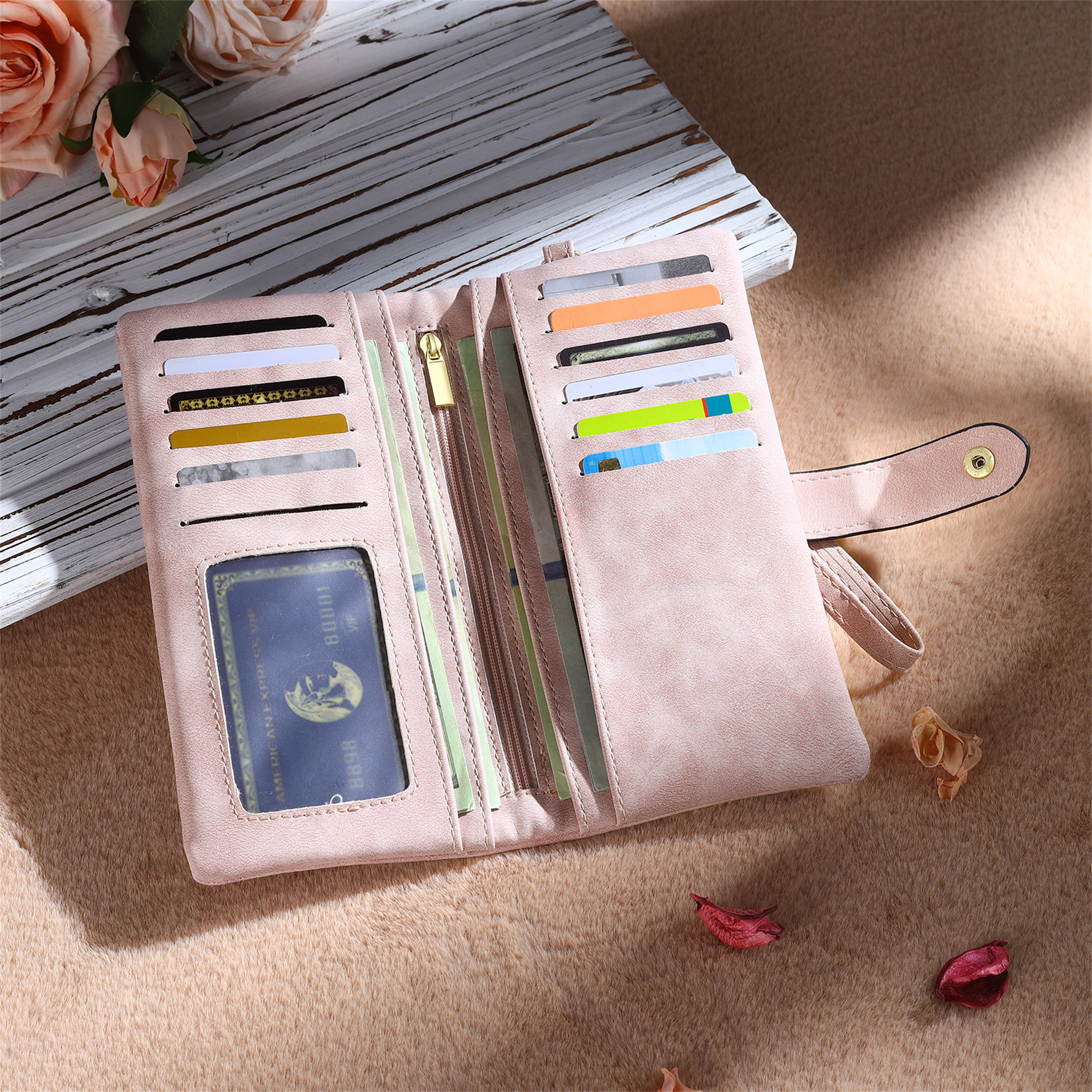 Portafoglio Donna Personalizzato con Nome e Iniziale - Regalo Elegante per Lei