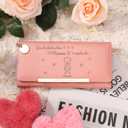 Portafoglio Personalizzato con Foto e Nome – Un Regalo Speciale per mamma