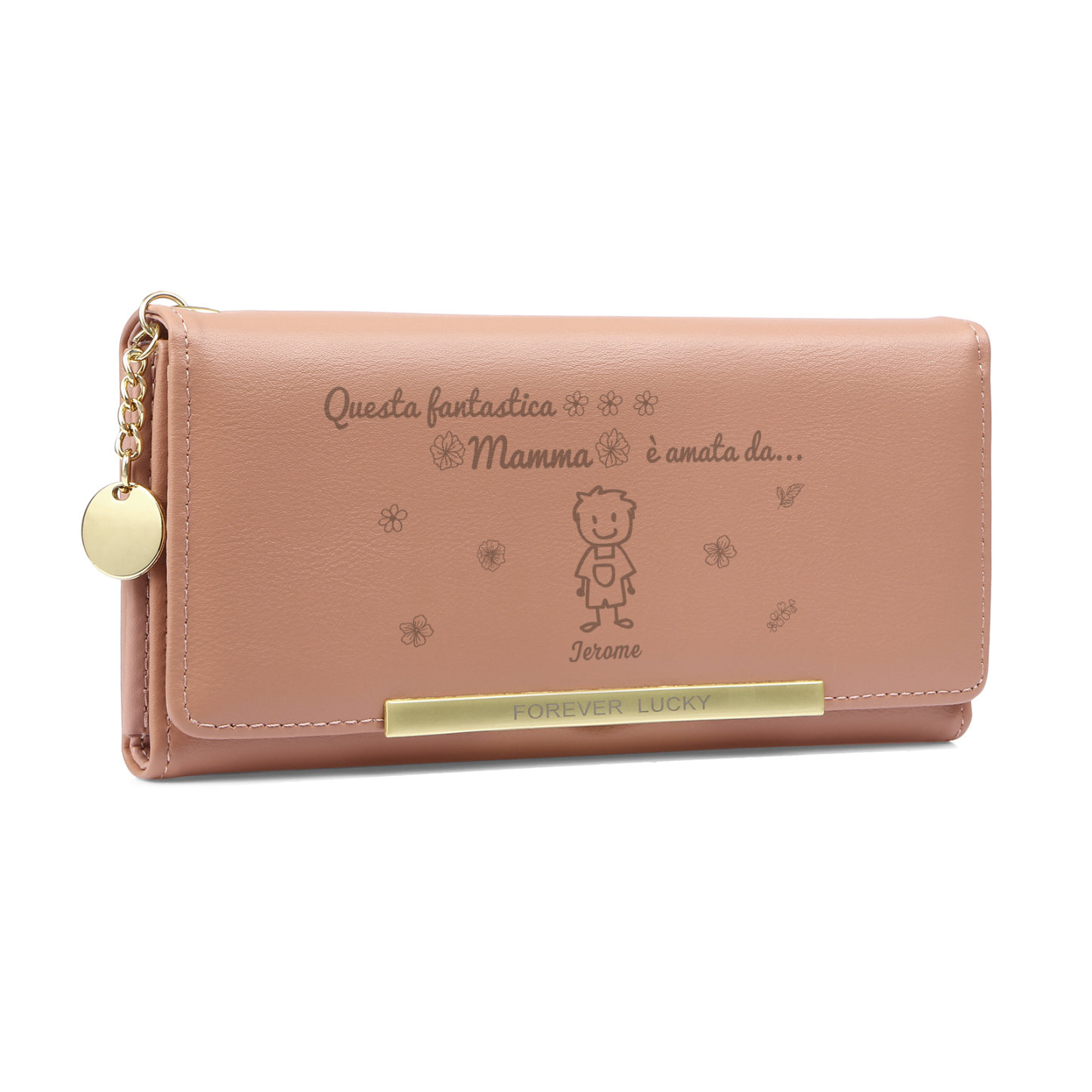 Portafoglio Personalizzato con Foto e Nome – Un Regalo Speciale per mamma