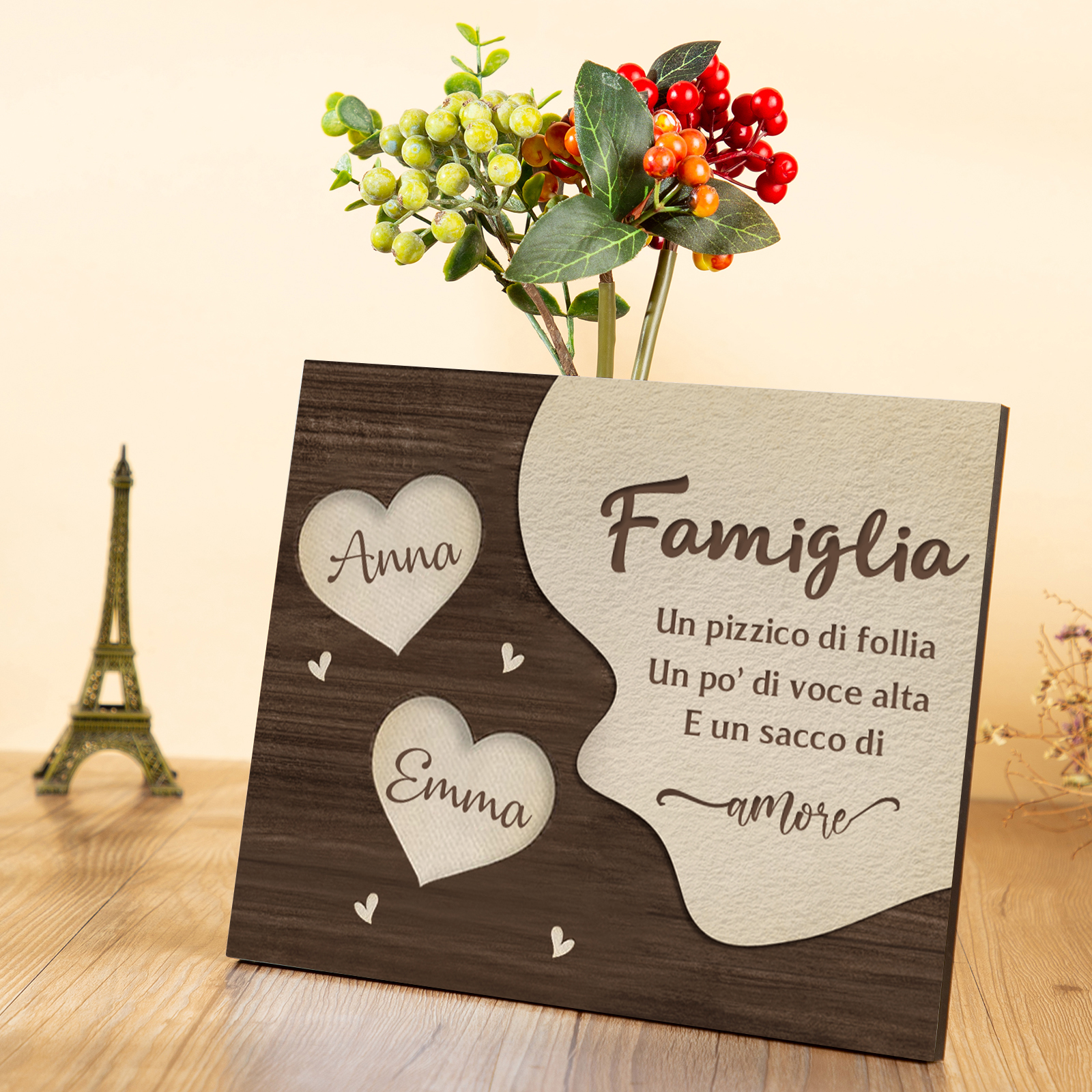 Targa In Legno Stile Cartoon - Festa Della Mamma - Idea Regalo Pers... | Su MissHobby